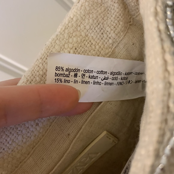 Zara Beaded Off-White Crossbody Bag - Picture 14 of 14